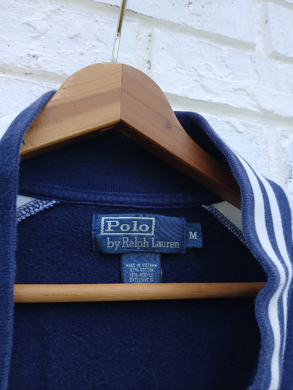 Vintage Polo Ralph Lauren Varsity Jacket Medium Knit